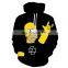 Custom 100%Polyster Breathable Sublimated Team Logo American Football Hoodies