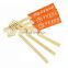 Natural Bamboo Disposable Red Chopsticks with Customized Semi Paper Sleeve