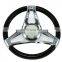 OEM Stainless Steel Marine hardware 3 Spoke Boat Steering Wheel