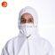 Factory direct disposable ppe coveralls with cap full body protection