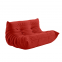 Togo Fireside Chair  Soft Mohair Lounge Chair Lazy Floor Sofa Accent Bean Bag Couch for Living Room Corner Chair