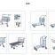 Heavy duty metal wire logistics trolley with handle 14