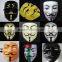 Mix colour Anonymous Costume Masquerade Mask/V for Vendetta Mask Guy Fawkes Anonymous fancy Cosplay costume GDS-AM-003/1