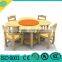 kindergarten wooden montessori furniture table and chair set