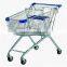 European style wire supermarket shopping trolley&shoping cart