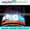 p12 curve outdoor advertising led display screen top quality curtain wall led display scrolling ads led display