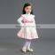 Wholesale new fashion emboidery satin dress urope children clothing 4-12y