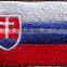 Wholesale nice slovakia country flag 100% embroidery patches iron or sew on clothing
