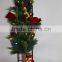 XM- CH1412C 42 inch lighted santa climbing ladder with moving elves for christmas decoration