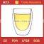 Handblown 350ml heat resistant egg double wall glass cup                        
                                                Quality Choice