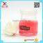recyclable 100ml clear glass pudding bottle with plastic cap wholesale