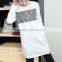 Customized Ladies Extra Long T Shirt New Pattern Tall T shirts Wholesale
