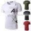 2016 New Arrival New Mens Slim Fit Crew Neck T-shirt Short Sleeve Muscle Tee Luxury Casual Shirt