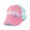 Fashion Girls Custom Embroidery 100 Cotton Kids Baseball Caps