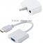 Hot Sales HD-MI Male To Vga Female Converter Adapter With Audio Cable