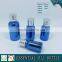 Blue electroplating glass essential oil bottle with silver aluminum cap                        
                                                Quality Choice