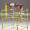 device for cable feeders Yellow Manhole Guard Cable loading