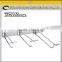 Supermarket Double Line Hooks Metal Chrome Price Tag Hooks Tube Metal Hooks