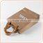 blind debossing silver foil brand name thick board paper gift bags