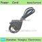 UL 2 pin power cord flat pin india power cable wire copper