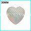 AB Shell Gemstone Beads ,30mm Sew On Rhinestone ,Heart Shape Rhinestone