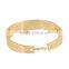 2015 new 18k Thick gold bracelet and diamond drop oil bracelet