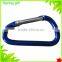 D shape hook colorful carabiner ,aluminium carabiner, metal hook carabiner