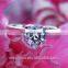 china wholesale jewelry 925 silver jewelry solitaire diamond ring for engagement