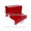 Custom color lucite cosmetics display tray rack with 2 layers
