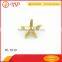 Handbag hardware factory,top quality gold starfish shaped rivet wholesale