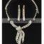 Factory Trade Assurance fashion stone necklace and earring set