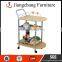 Hotel Product Gold Finishing Wine Serving Cart JC-ZS32