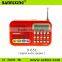 Hot selling D-65E FM radio speaker,mini audio speaker, mini digital speaker