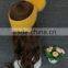 Top Quality Wool Headwear Lady Winter Warm Headband with Raccoon Fur Pompom
