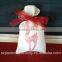 Organic Cotton Christmas Favor Bags, Muslin Cloth Bags Snowman Santa Tree
