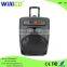 2016 new product portable active trolley speaker with wheels