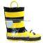 cow print rain boots with loop wellie boots wholesale fashion wellington boot