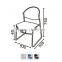 Colorful China furniture Comfortable plastic cafe chairs outdoor for sale P03