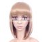 European style new design lolita short wig cheap synthetic blonde bangs wig