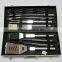 LFGB Approved Stainless Steel 17pcs BBQ Tools Set Aluminum box Box