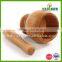Eco-friendly Wood Mortar and Pestle Set for Kitchen