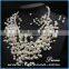 New fashion classy lady white exaggerate pear beaded choker necklace product