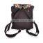 New fashion bags for teens woman genuine leather embroidery backpack for wholesale