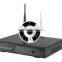 Wifi fisheye 1.0/1.3megapixels camera nvr wireless kit
