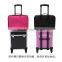 Soft makeup case - Pro Black Travel Cosmetic Case Bag Purse Organizer Makeup Pouch Box Two Floor