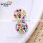 Gemstone Jewelry Manufacturer colorful zircon micro pave cute genuine silver earring 925