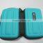 GC-Sells of Shining blue leather with black velvet lining eva hard box for gaming