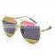 Wholesale summer catwalk models tri-color color female sunglasses