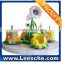 Honey pot kiddie ride merry go round middle size carousel rotating small bee amusement game machine