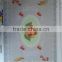 Newest rectangle transparent printed all-in-one vinyl tablecloth piece/roll